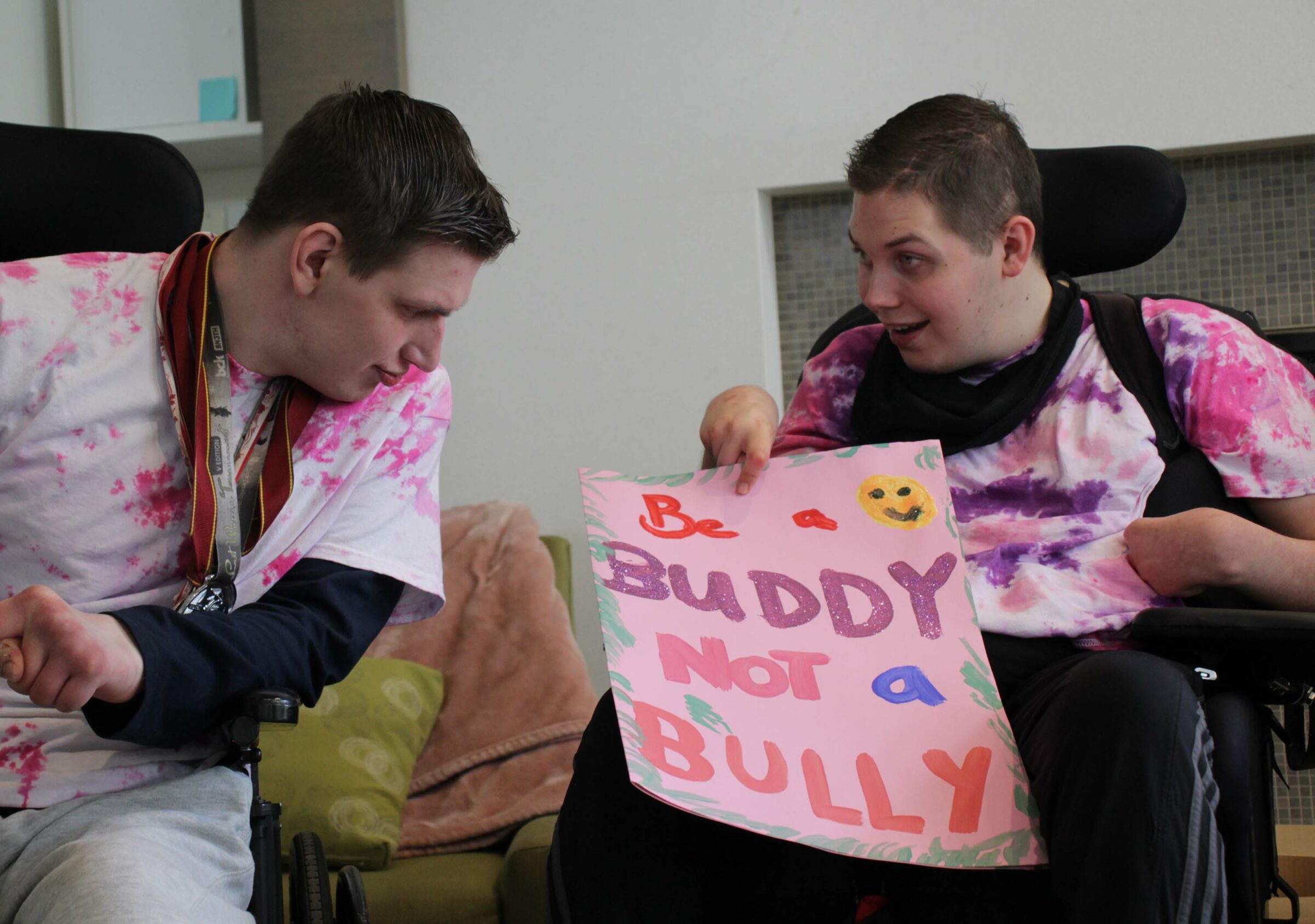 Alexander And Austin Be A Buddy Pink Shirt Day 2023