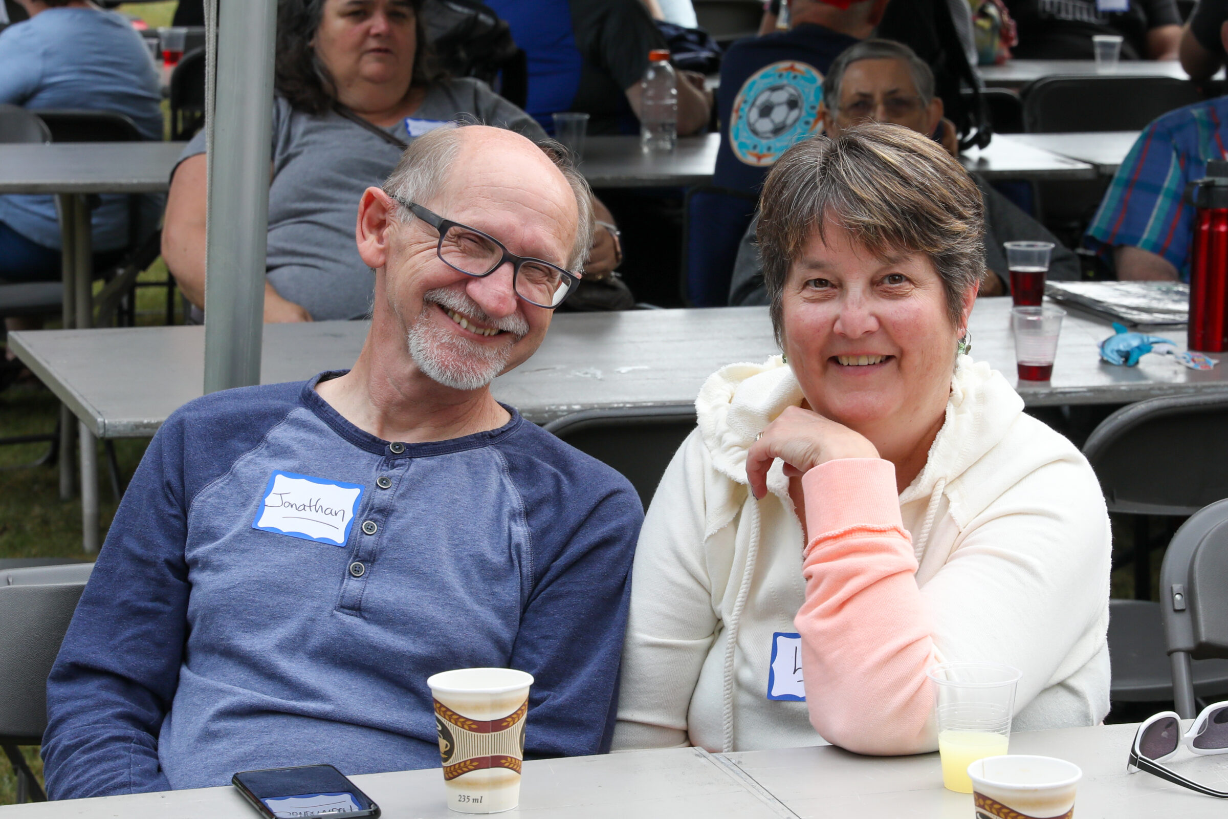 Jonathan And Wife Lisa At Bbq