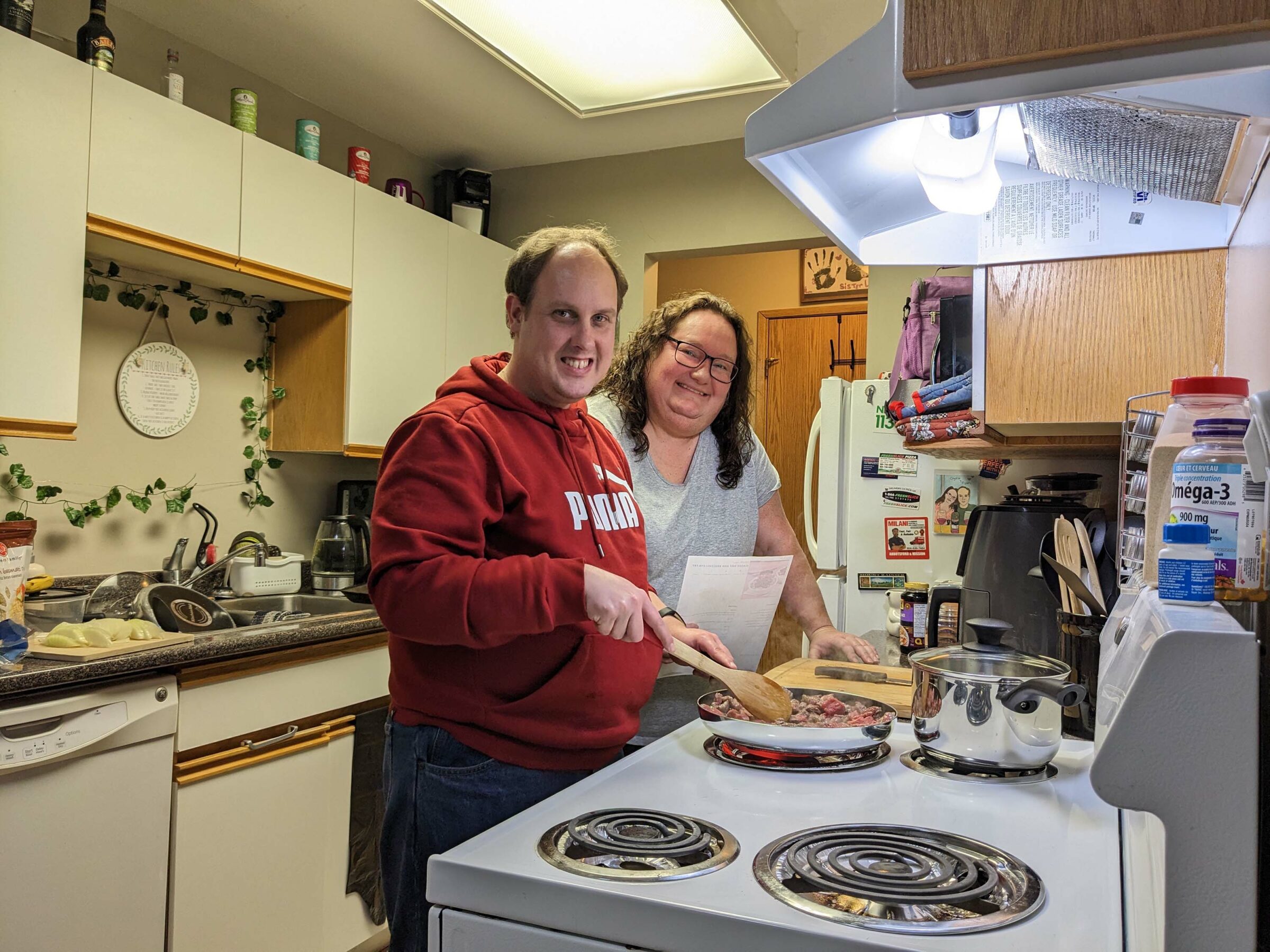 Ryan And Krista Cooking Together