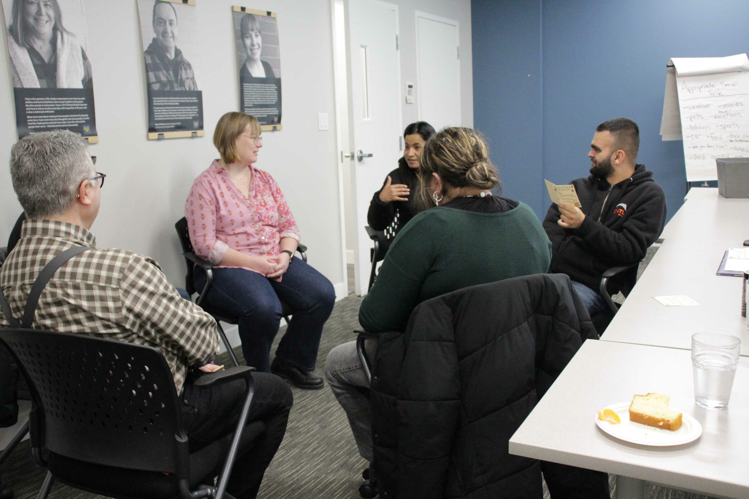 Job Club 2 Small Talk Practice John Silveira, Nicole Neuberg, Not Sure, Sukhmandeep G, Selena Ha